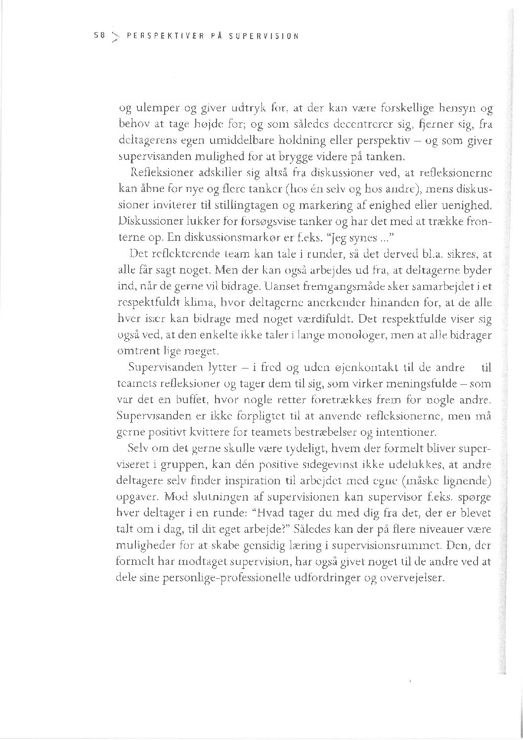 Systemisk supervision nr. 2 – Refleksion og sprog som grundlag for udvikling i arbejdet Jakob Hassing Pedersen