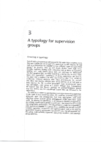 A Typology for Supervision p. 31 – 49, Kap. 3 IN 2008 Brigid Proctor Group Supervision xxx