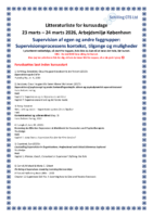 Litteraturliste prioriteret 23.03 – 24.03 2026