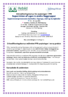 Flyer online Akkrediteringskursus for psykologer i PPR Supervision af egen og andre faggrupper